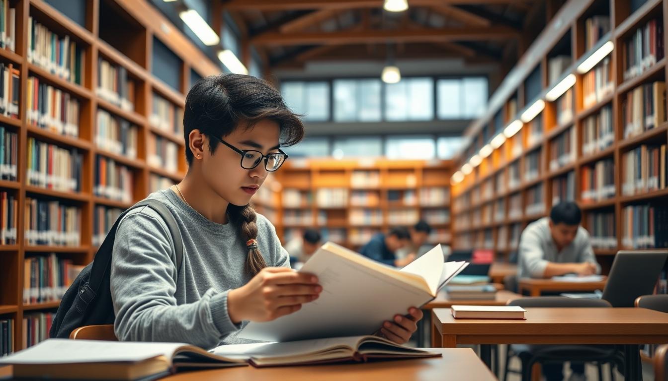 Modern university campus for students